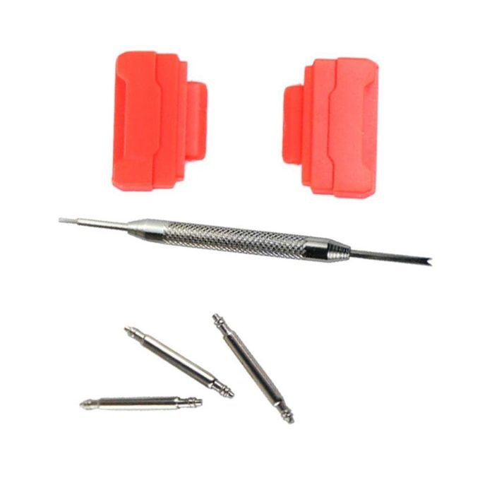 1 Set Wristwatch Band Strap Adapter Kit Fits GShock Series 3 Pins Red