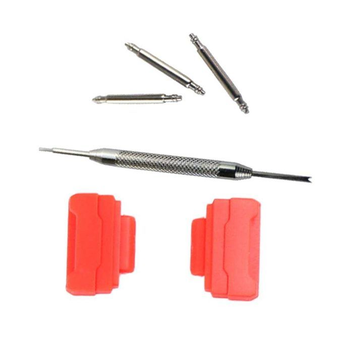 1 Set Wristwatch Band Strap Adapter Kit Fits GShock Series 3 Pins Red
