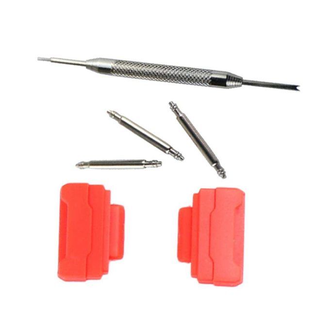1 Set Wristwatch Band Strap Adapter Kit Fits GShock Series 3 Pins Red