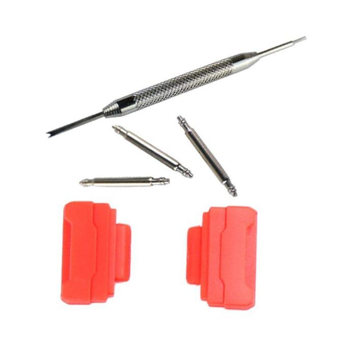 1 Set Wristwatch Band Strap Adapter Kit Fits GShock Series 3 Pins Red