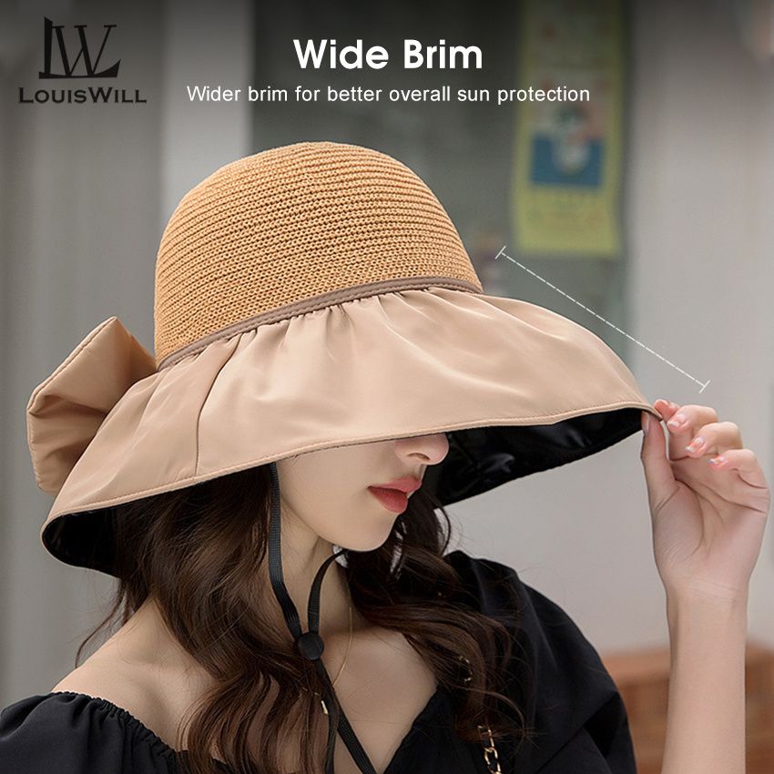 LouisWill Women Fisherman Hat Sun Hats UPF50+ Sun Protection