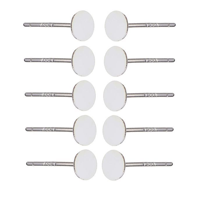 5 Paris 925 Sterling Silver Earrings Posts Flat Pad Ear Stud Pin For