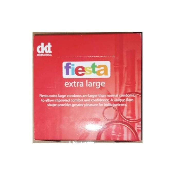 Fiesta Extra Large Condom - (x12 Packs) (Total 36 Count)