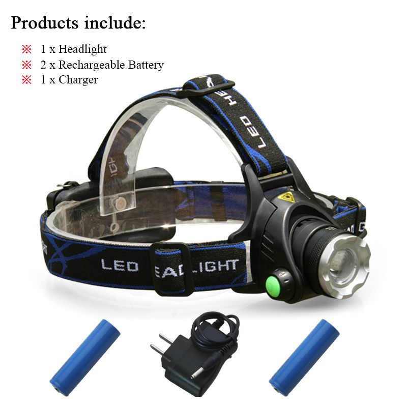 Infrared Sensor Headlight IR LED Headlamp Zoom CREE XML T6 L2 Head Torch Lamp 18650 Rechargeable Head Light Flashlight Lanterna BIL