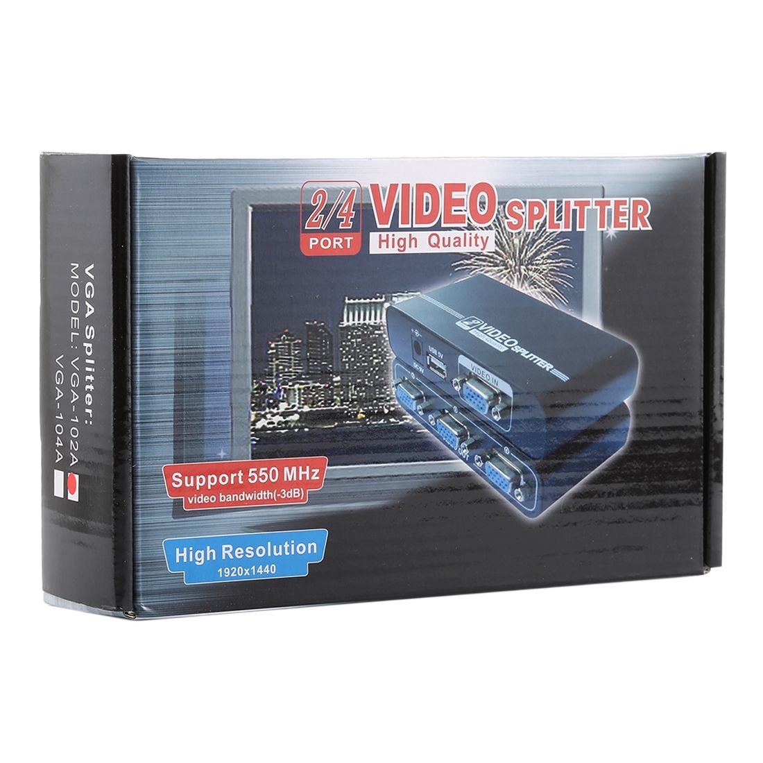 VGA-102A 1 To 2 Ports 1920 X 1440 VGA Splitter
