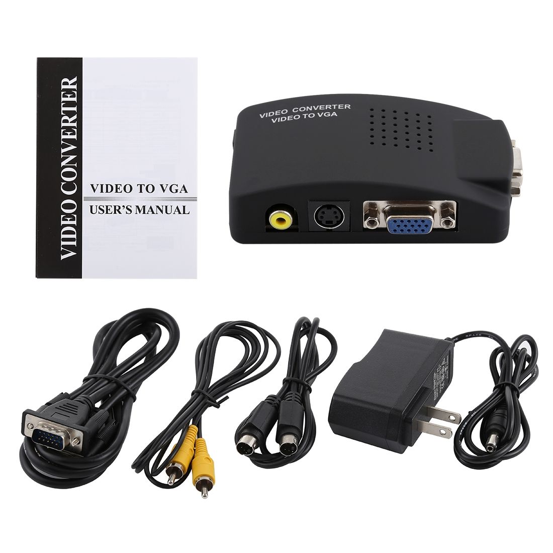 High Resolution (BNC) Video And S-Video To VGA Conversion