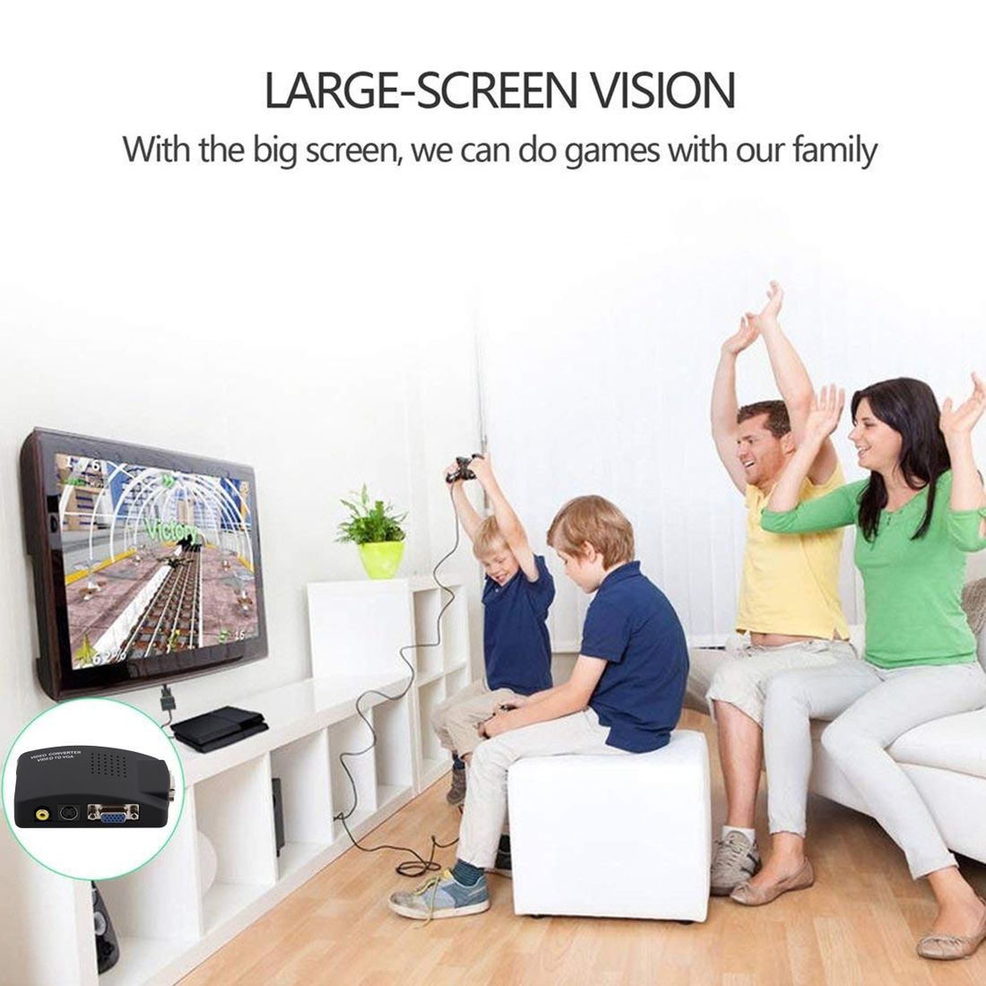 High Resolution (BNC) Video And S-Video To VGA Conversion