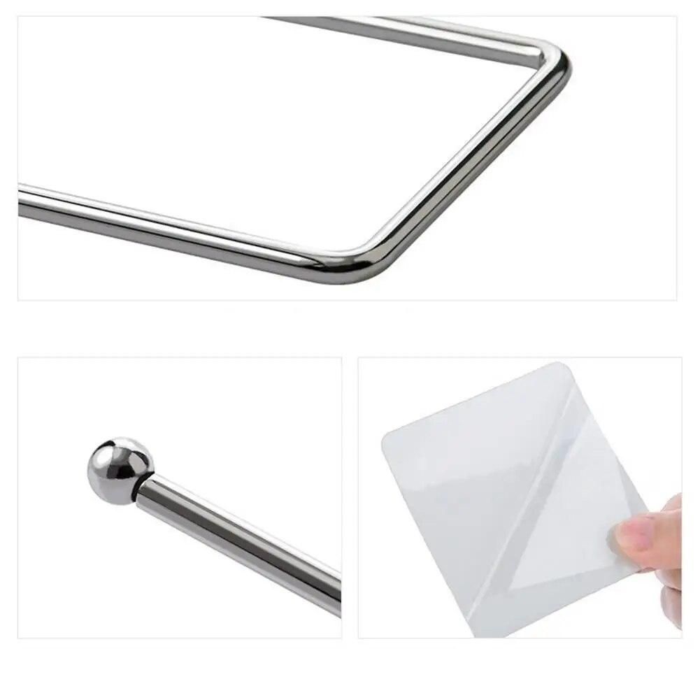 Kitchen Toilet Paper Holder Tissue Holder Self-adhesive wall Hanging Bathroom Toilet Paper Holder Roll Paper Holder Towel Rack