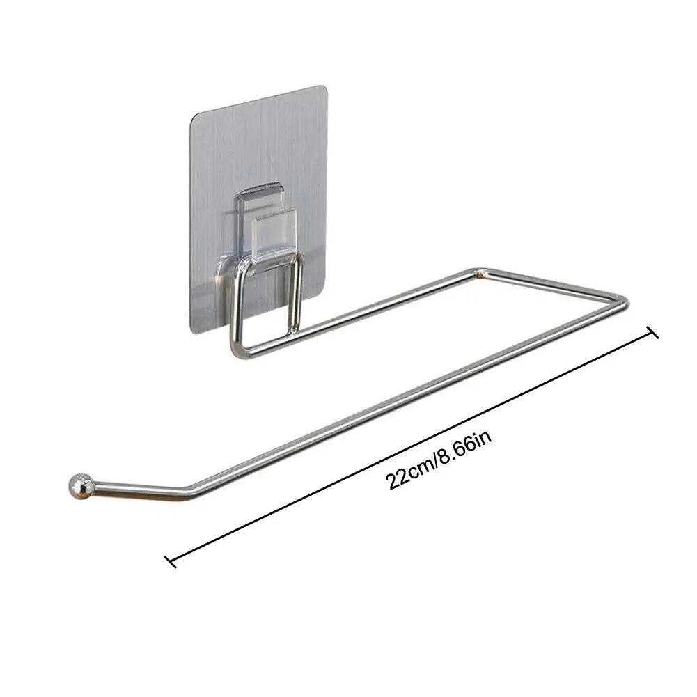 Kitchen Toilet Paper Holder Tissue Holder Self-adhesive wall Hanging Bathroom Toilet Paper Holder Roll Paper Holder Towel Rack