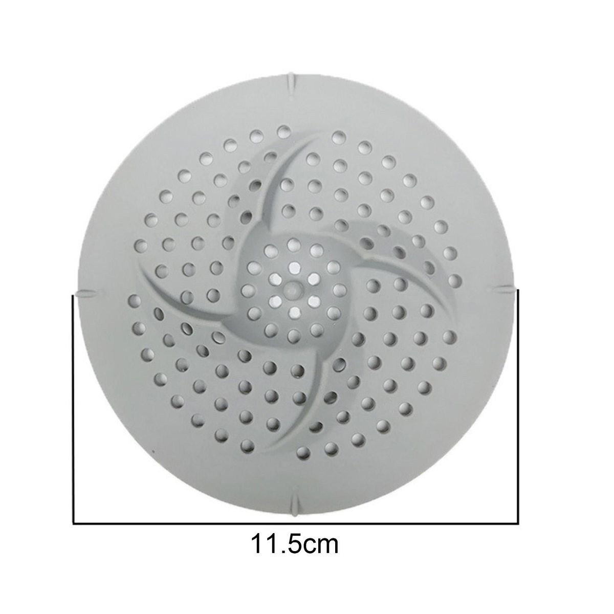 Shower Drain Cover Floor Shower Drain Bathtub Sink Filter Hair Catcher Grey