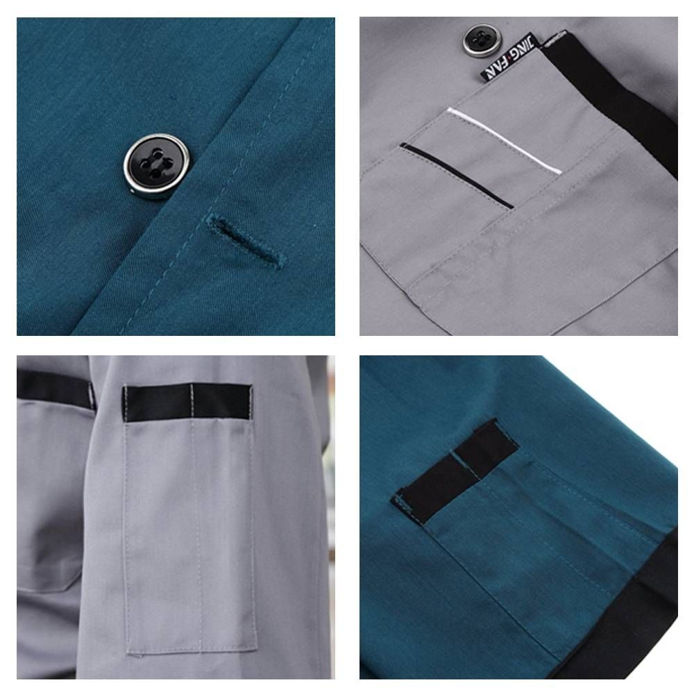 Women Men Durable Chefs Jacket Coat Hotel Kitchen Summer White M