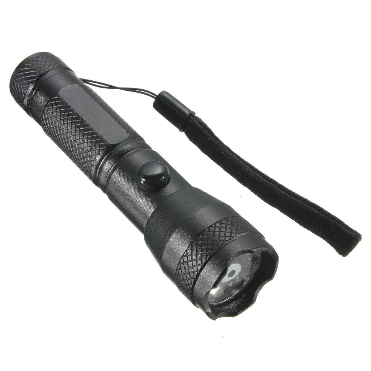 2 In 1 Portable 7 LED Red Laser Pointer Pen Torch Flashlight Light Lamp W/ Strap