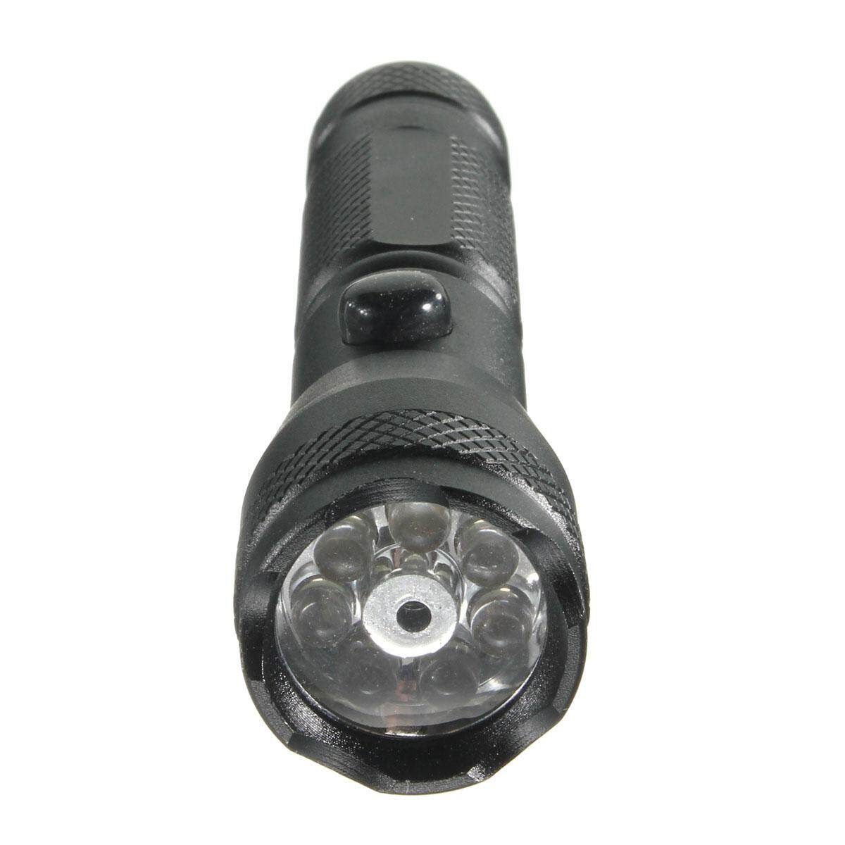 2 In 1 Portable 7 LED Red Laser Pointer Pen Torch Flashlight Light Lamp W/ Strap