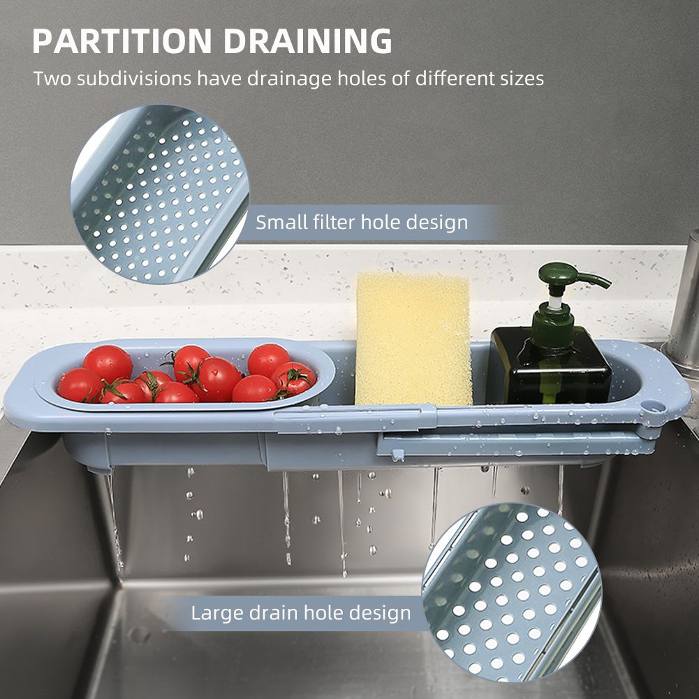 Multifunctional Partition Kitchen Retractable Sink Drain
