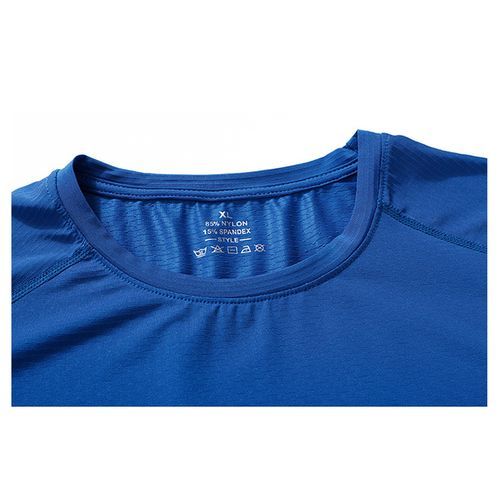 Breathable Stretchy  Outdoor Sports Run Gym O-neck Short Sleeve Men Jersey T Shirt