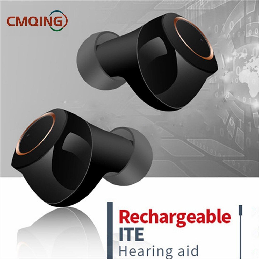 Best 1Pair Rechargeable CIC Hearing Aid Severe Loss Invisible Aids Voice Amplifier Sound Enhancer