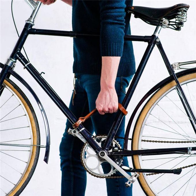 Durable Bike Frame Handle High Strength Carry Strap Carrier Lift Brown