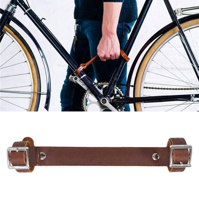 Durable Bike Frame Handle High Strength Carry Strap Carrier Lift Brown