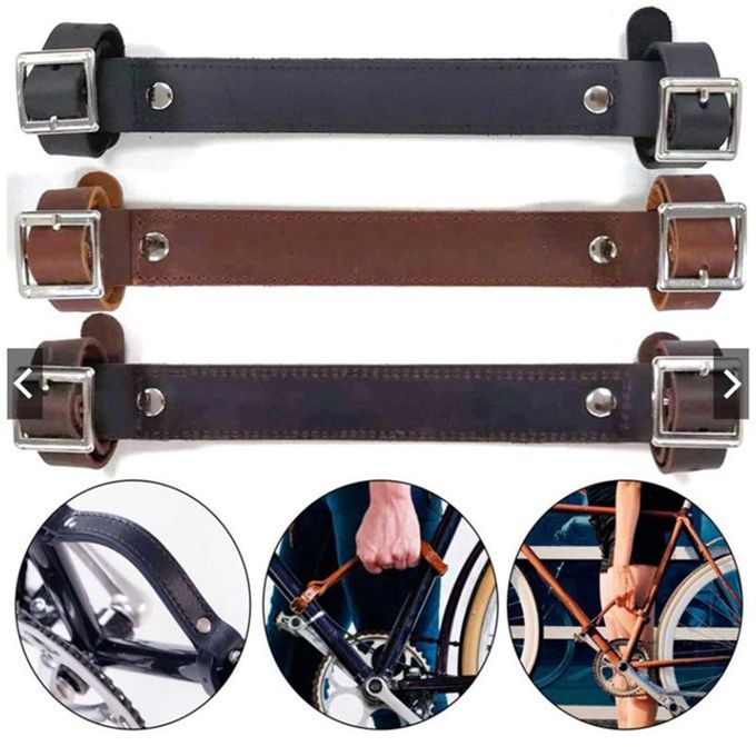 Durable Bike Frame Handle High Strength Carry Strap Carrier Lift Brown