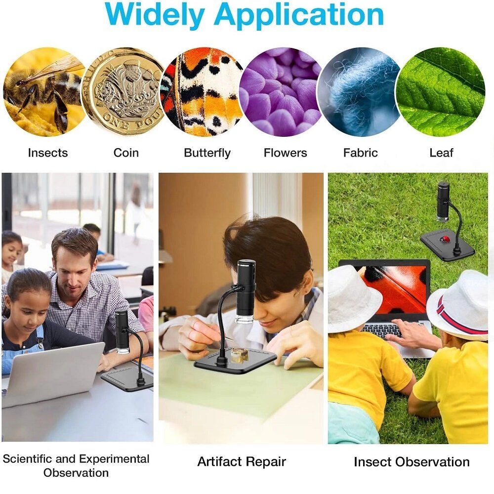 50X-1000X Wireless Digital Microscope Handheld USB HD