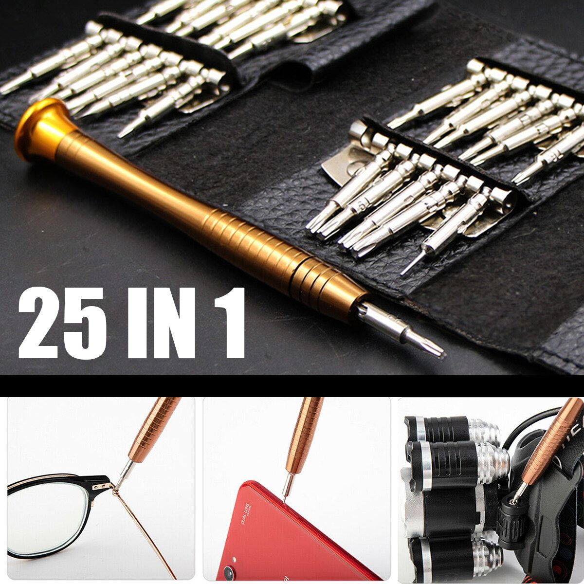 25 In 1 Electric Precision Screwdriver Set Computer Laptop Phone Repair Kit Tool
