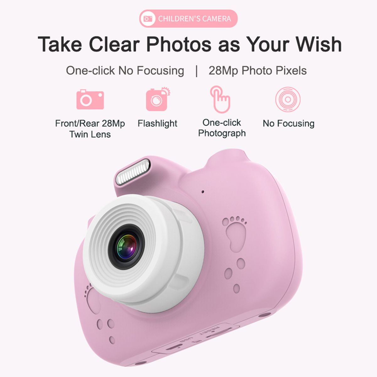 A5 3MP Kids Camera 3 Inch HD Touch Screen Digital Camera