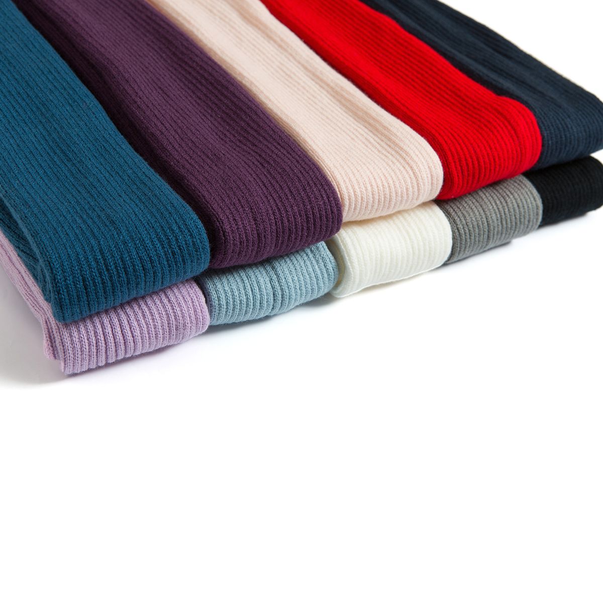 Women Yoga Stockings Open Heel Ribbed Knit Thigh High Leg