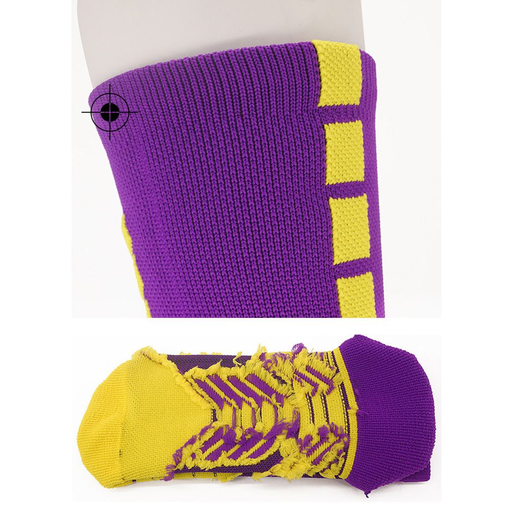 Men Football Sock,Adult Sport Non-Slip Soccer Sock (Purple)