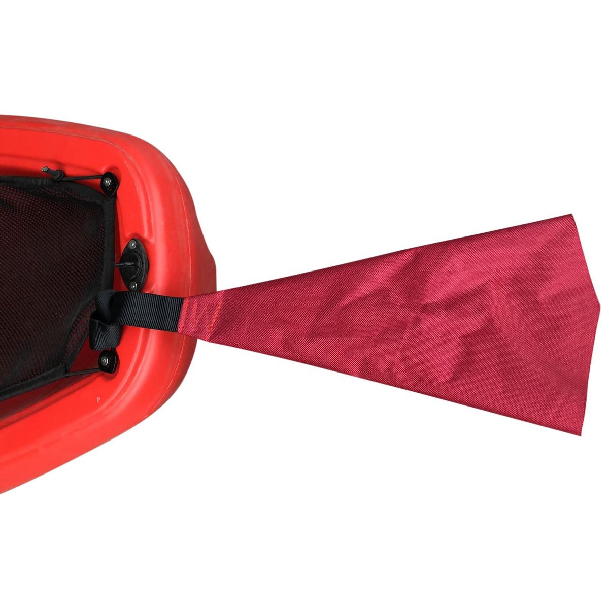 Kayak Red Flag with Webbing Travel Warning Flag for Boat Canoes Safety Accessories