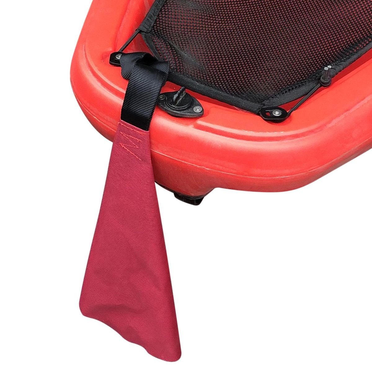 Kayak Red Flag with Webbing Travel Warning Flag for Boat Canoes Safety Accessories