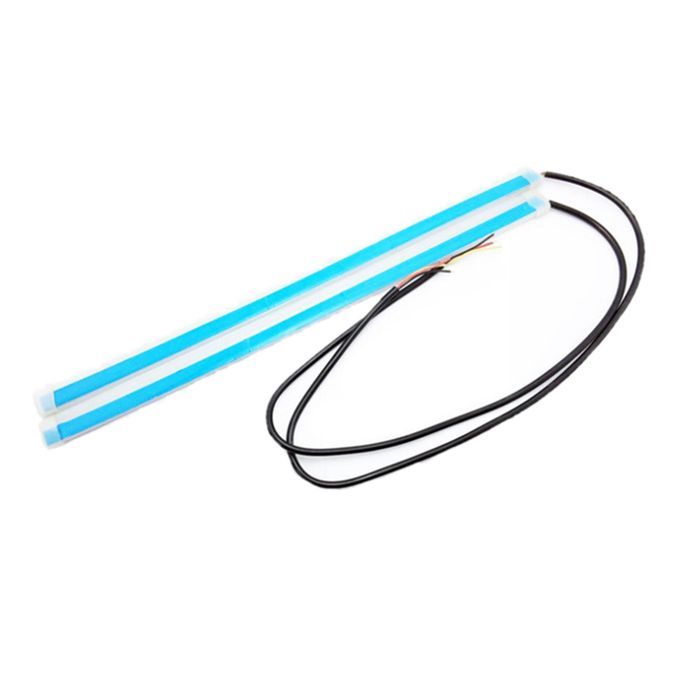 Set Of 2 Decorative Car Adhesive  Daytime Running Light R To Y 60cm