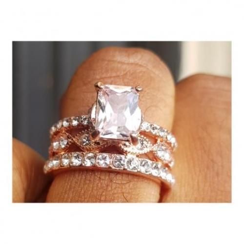 Diamond Rose Gold Engagement Ring For Women