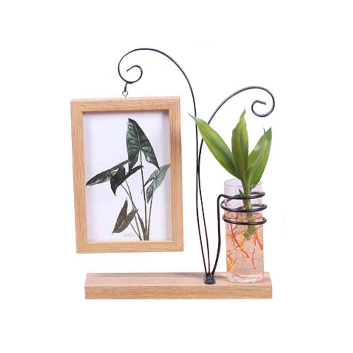 Picture Frame Desktop Picture Frame Potted Plants Metal Stand