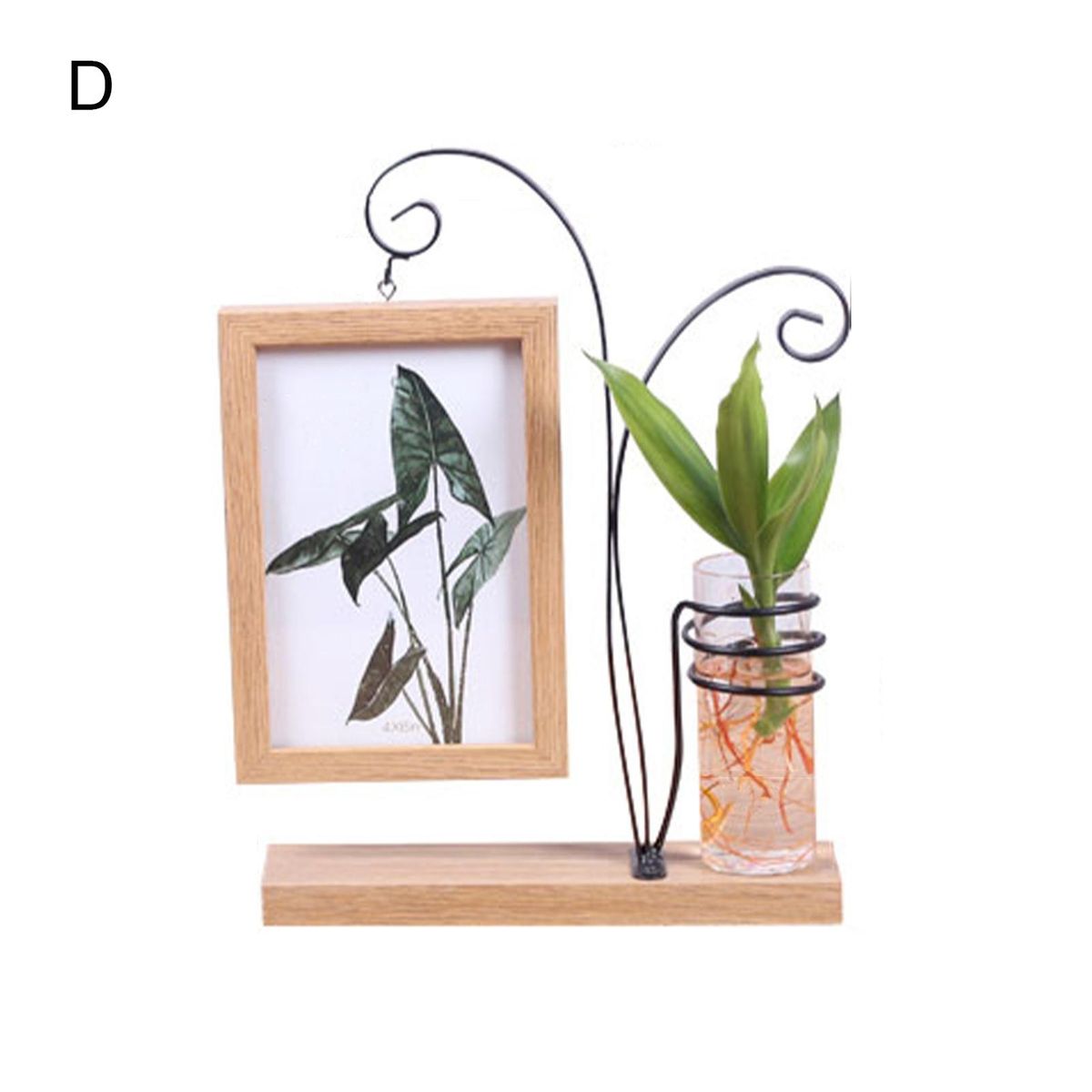 Picture Frame Desktop Picture Frame Potted Plants Metal Stand
