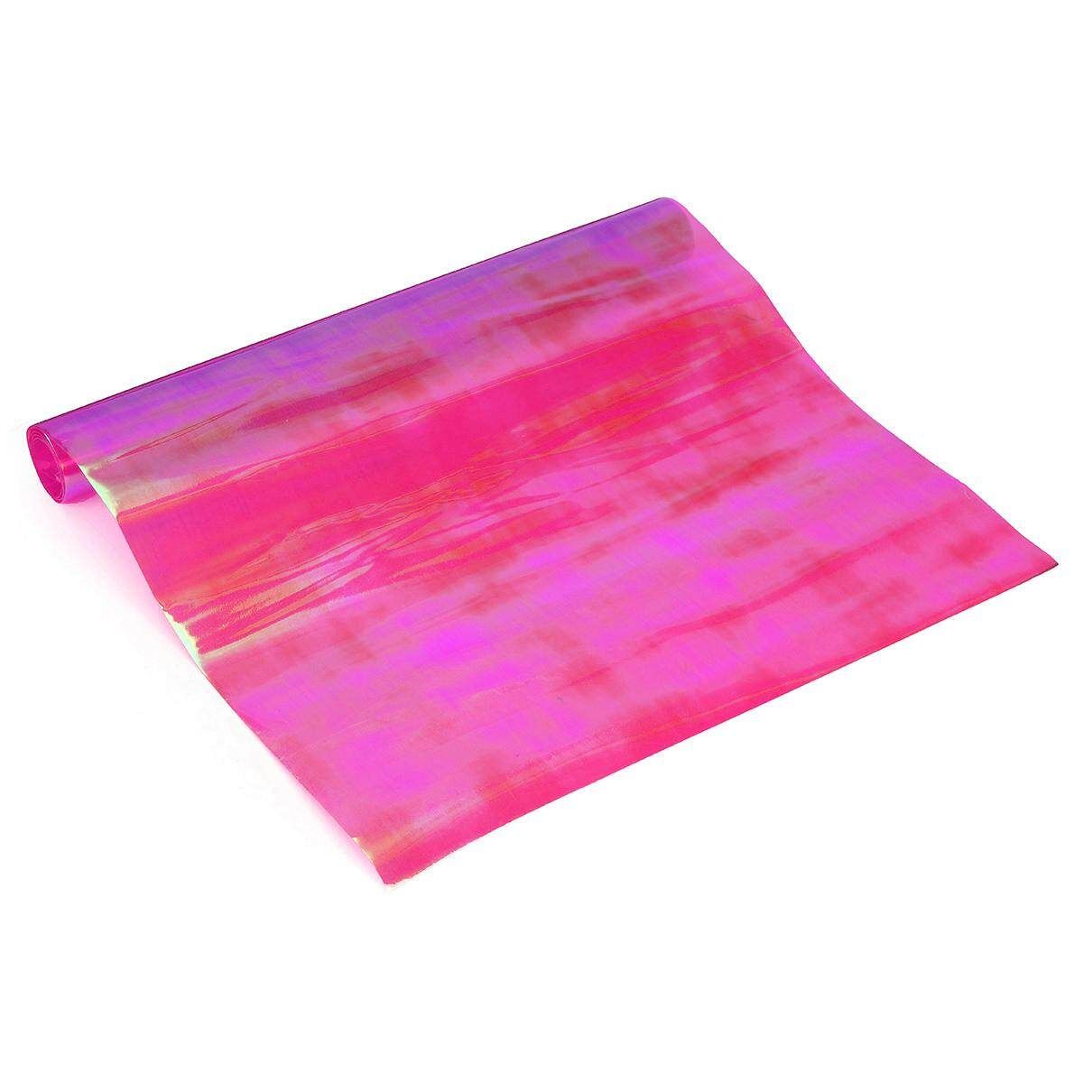2pcs 12''x84'' Chameleon Pink Headlight Taillight Car Fog Light Vinyl Film Protector
