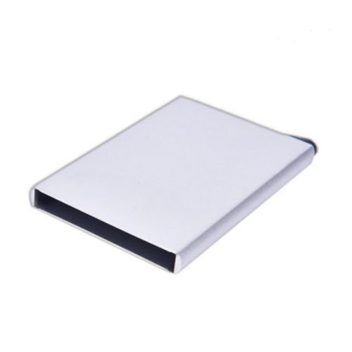 Stainless  Metal Atm Pop Up Credit Card Holder  -Silver