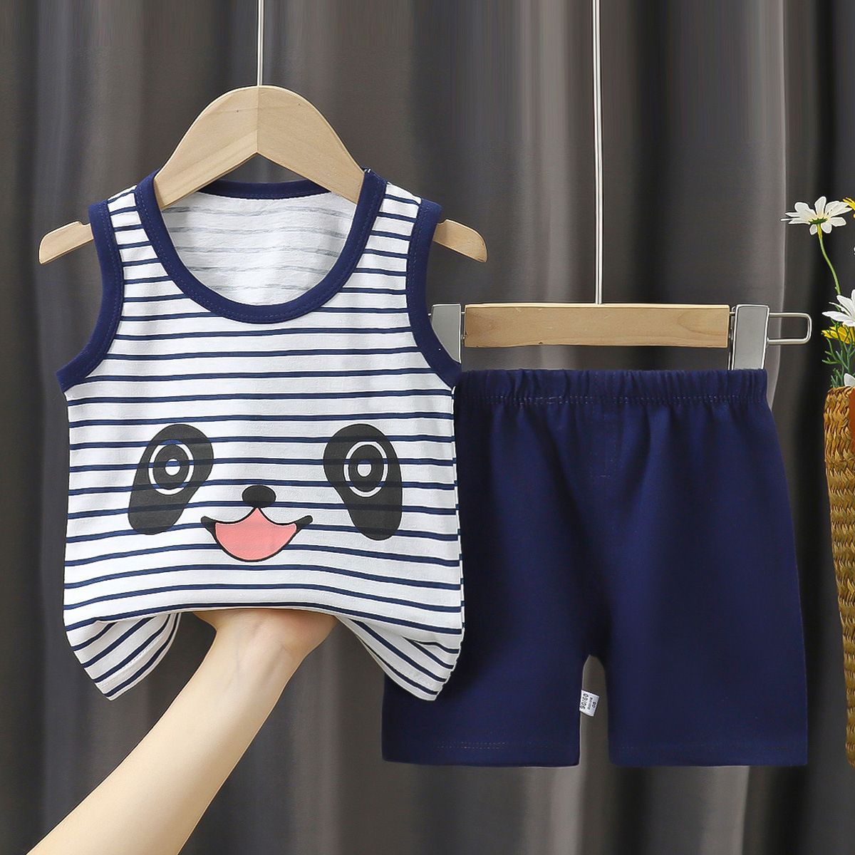 Summer Cotton Children's Short Sleeve Suit - Sheng