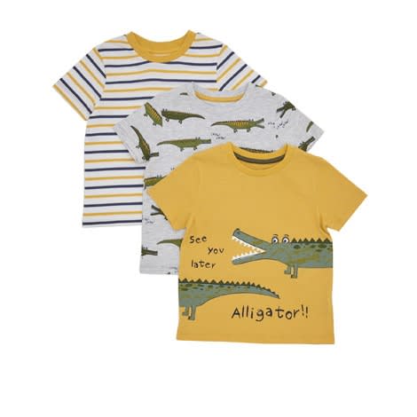 Boys Alligator T Shirt- Pack of 3