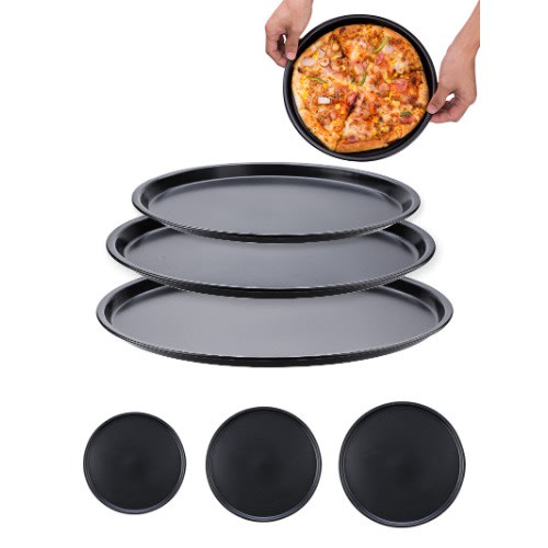 Pizza Pan Set - Pack Of 3 Pieces Set  26cm,29cm,32cm