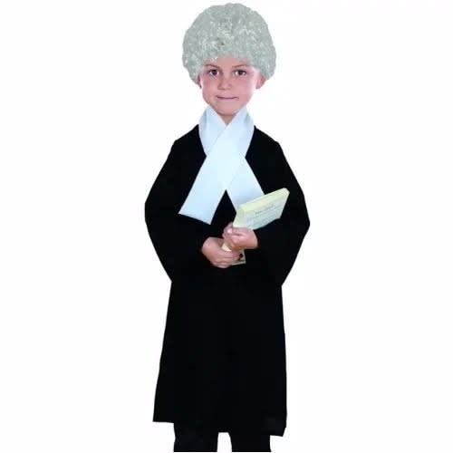 Children's Lawyer Costume Set - Black & White Ages 2-10