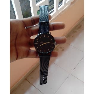 Men's Bracelet Strap Watch - Black