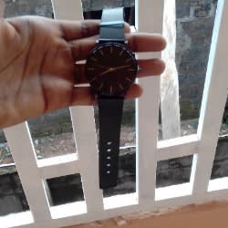Men's Bracelet Strap Watch - Black