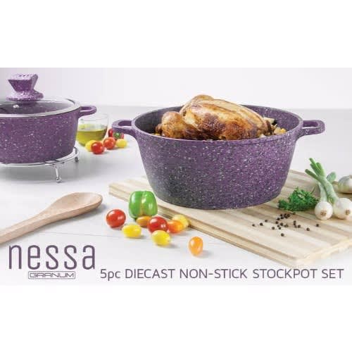 Nessa 5pcs Non-stick Pots - Purple