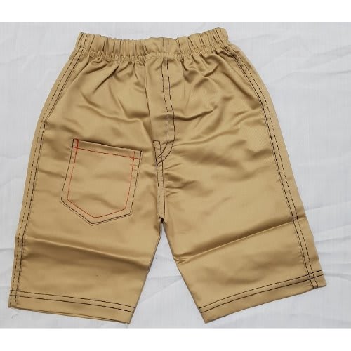 Boys Short Sleeve Checked Collar T-Shirt With Chinos 3/4 Short