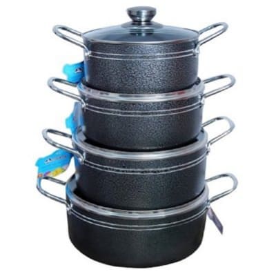 Non Stick 4 Set Big Pots