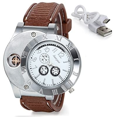USB & Electronic Cigarette Lighter + Watch