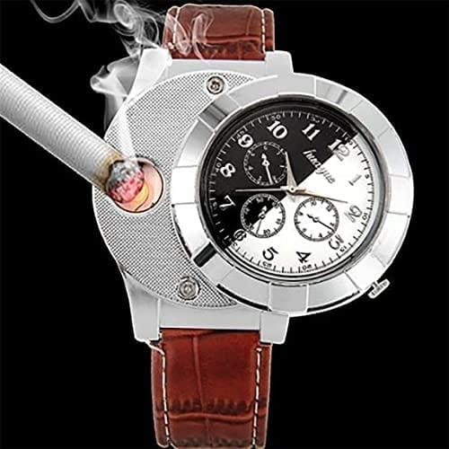 USB & Electronic Cigarette Lighter + Watch