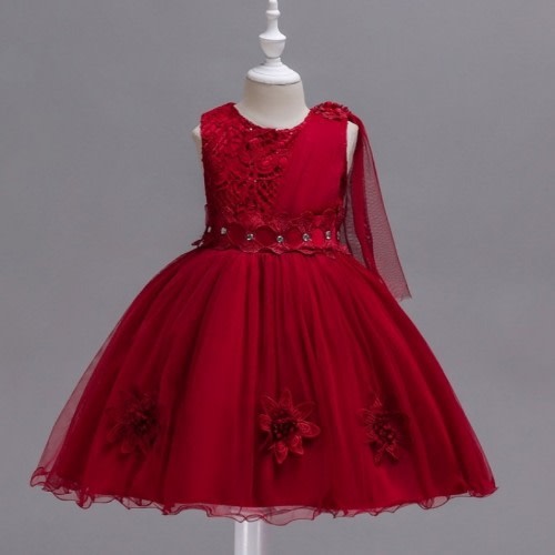 Children's Party Dress - Red