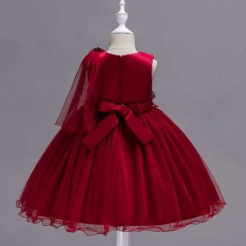 Children's Party Dress - Red