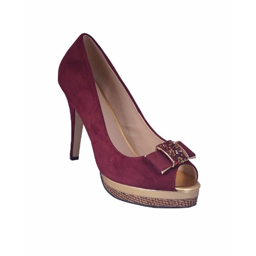 Women Court Shoe - Red